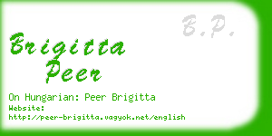 brigitta peer business card